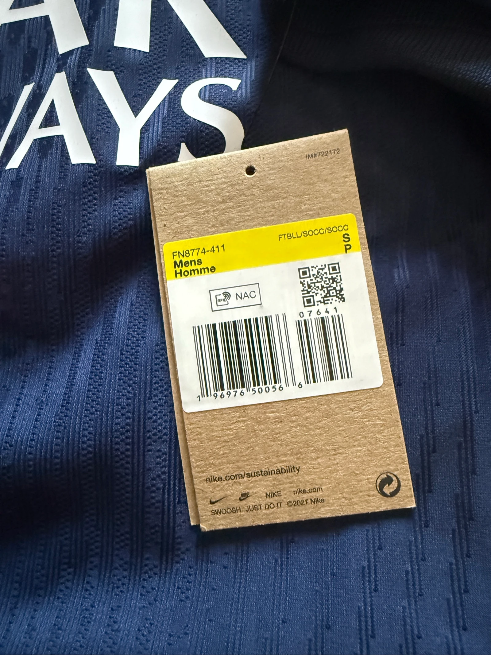 Officieel Psg-shirt 2024/2025 Doué Vapor Match Maat S Finale München Champions League Nieuw – photo 8